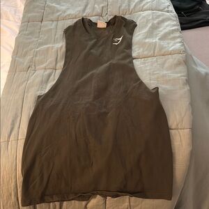 Men’s Sleeveless Olive Green Tank Top